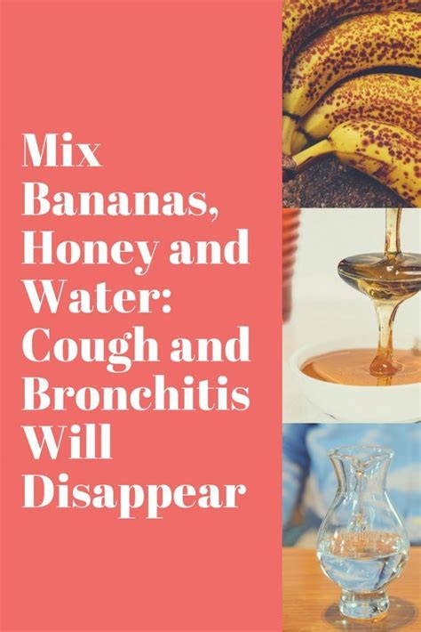 Mix Bananas Honey And Water Cough And Bronchitis Will Disappear