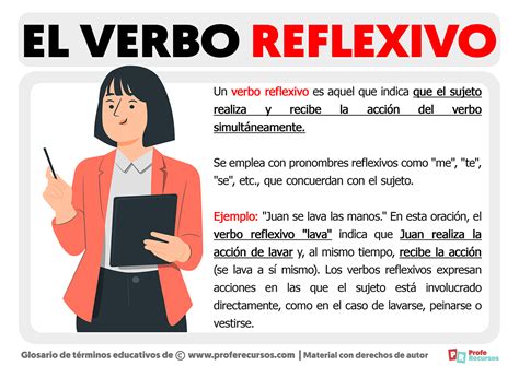 Qué es un verbo reflexivo