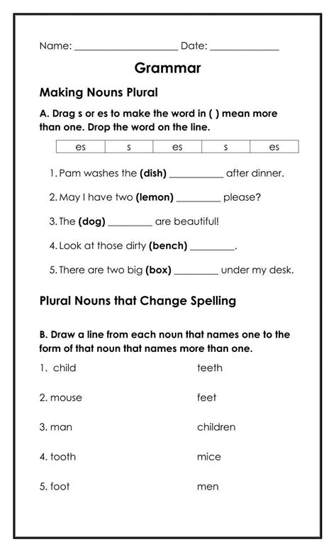 Making Plurals Worksheet Worksheets Library