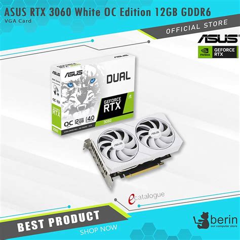 Vga Asus Dual Rtx 3060 White Oc Edition 12gb Gddr6 E Katalog Its Institut Teknologi Sepuluh