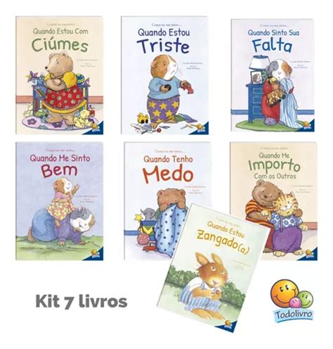 Kit Livros Infantis 7 Livros Coleção Como Me Sinto Inteligência