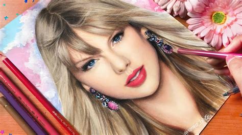 Drawing Of Taylor Swift How To Draw Like Pro Normal Colour Pencil