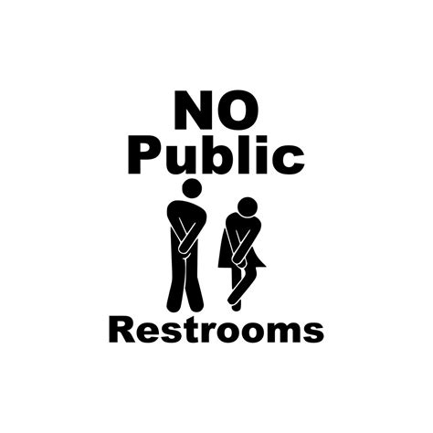 No Public Restroom Signs Printable - Get Your Hands on Amazing Free