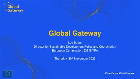 Ppt Eu Global Gateway Strategy For Sustainable Development Powerpoint