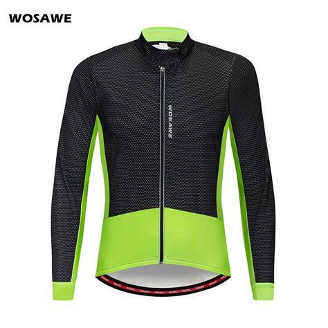 Wosawe Winter Windproof Men S Cycling Jacket Thermal Fleece Mtb Road