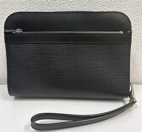 極 ほぼ Louis Vuitton ルイヴィトン M59362 エピ オシュ クラッチバッグ セカンドバッグ 手持ち ノワール ブラック 黒 メンズ エピライン ｜売買されたオークション情報