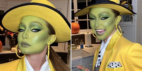 Gigi Hadids The Mask Halloween Makeup Popsugar Beauty