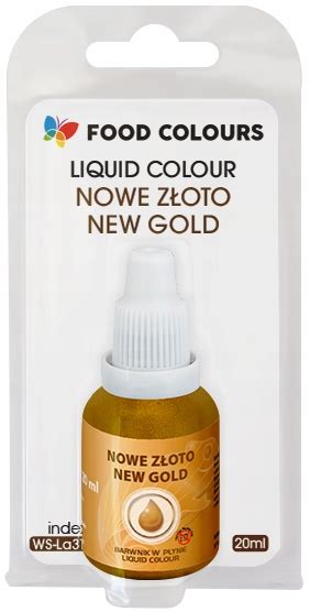 Barwnik Spo Ywczy W P Ynie Jadalny Food Colours New Gold Nowy Z Oty