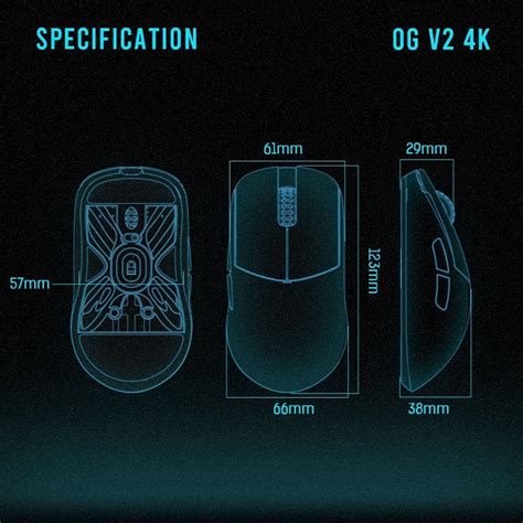 Lamzu Atlantis OG V2 4K Wireless Charcoal Black - Achat Souris Gamer 4K