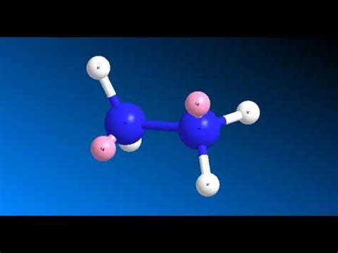 3D structure of N2H4 - YouTube