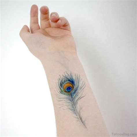 31 Awesome Peacock Feather Tattoos On Wrist Tattoo Designs