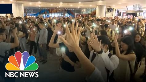 ‘glory To Hong Kong’ New Protest Anthem Echoes Around Shopping Malls Nbc News Youtube