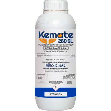 Kemate 1L Glufosinate De Amonio Herbicida Post Emergente SICompany