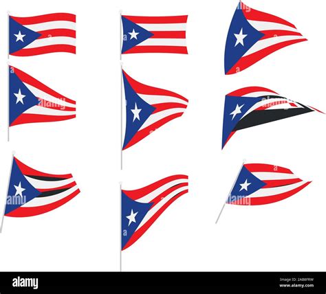 Bandera De Puerto Rico Dibujo