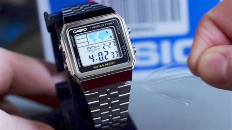 Casio World Time A500WA 1 Digital Watch Unboxing YouTube