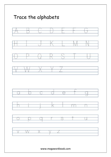 Free printable tracing letters letter tracing lowercase abc tracing ...