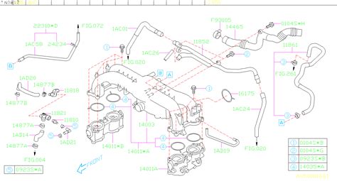 Subaru Outback Engine Intake Manifold Gasket Aa Subaru Part