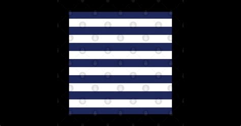 Navy Blue and White Stripes - Navy Blue - Posters and Art Prints ...