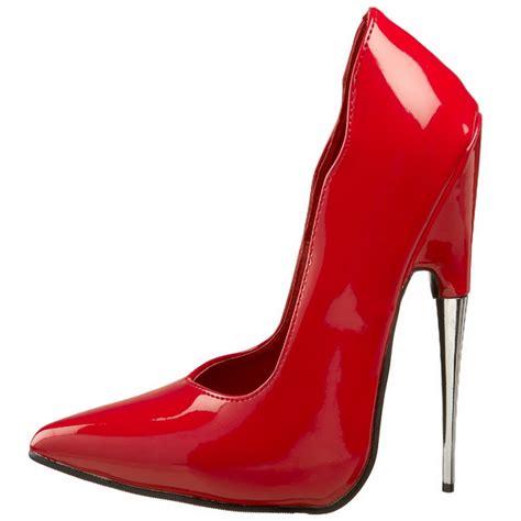 Vermelho Verniz 15 Cm SCREAM 01 Fetish Scarpin Salto Alto