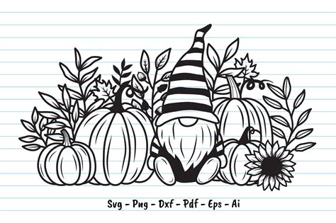 Fall Gnome Svg Fall Svg Gnome Svg Fall Pumpkin Svg Gnome Etsy Canada