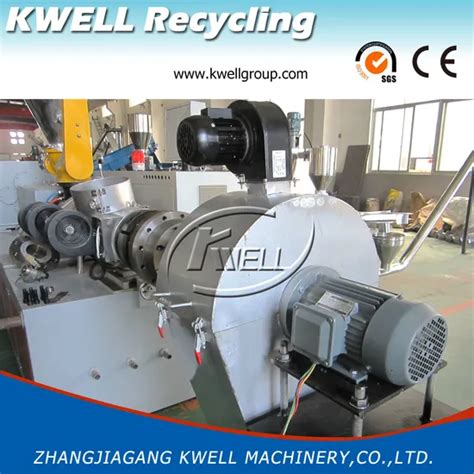 Plastic Pvc Wpc Conical Twin Screw Hot Cutting Granulator Granulation