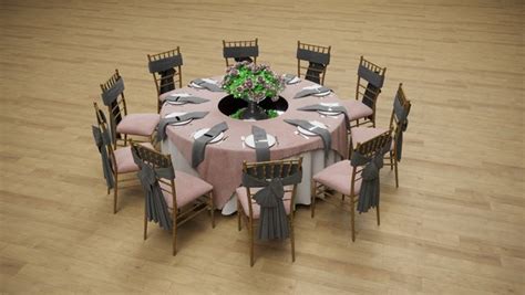 Wedding Table 3d Models For Download Turbosquid