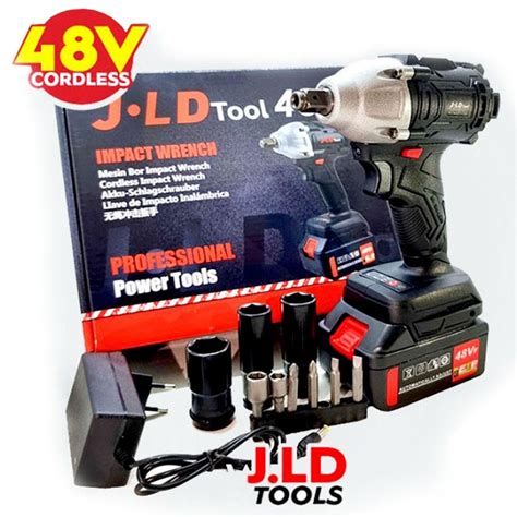 Jual Cordless Impact Wrench 48v Brushless Jld 48s Bor Obeng Kunci 48 Volt Bisa Cod Mesin Bor