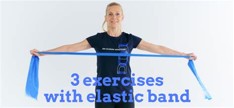 Exercises with elastic band - NIVA Education