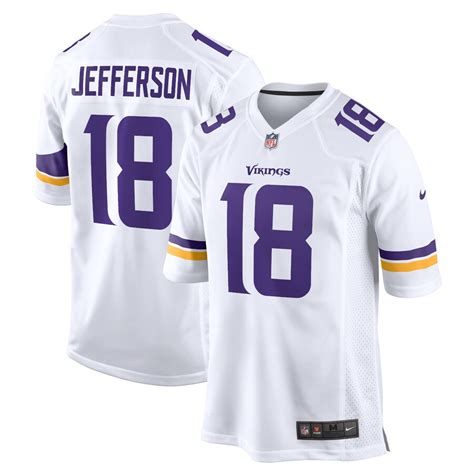 Justin Jefferson Minnesota Vikings Game Jersey - White - Bluesisi