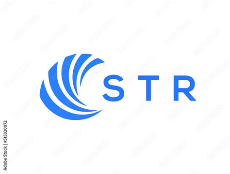 str flat accounting logo design  white background str creative