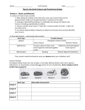 Fillable Online Earth Science Lab Practical Guide For The Regents Exam