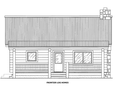 Side View Of The Trapper Log Home Kit By Frontier Log Homes Loghome