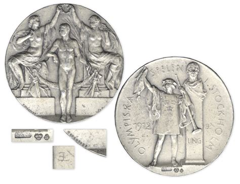 Lot Detail Silver Medal From The 1912 Summer Olympics Held In