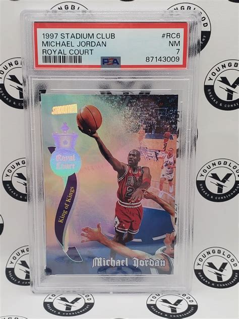 1997 Michael Jordan Topps Stadium Club RC6 Royal Court PSA 6 EBay