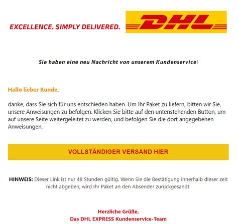 DHL Phishing Fake Mails Fake SMS 2025