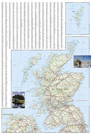 Wielka Brytania Mapa Wodoodporna National Geographic