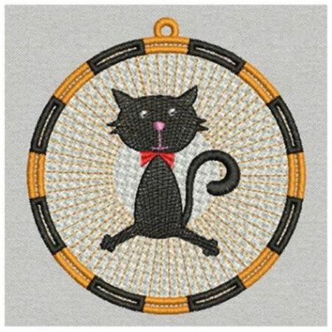 Fsl Black Cat Machine Embroidery Design Embroidery Library At