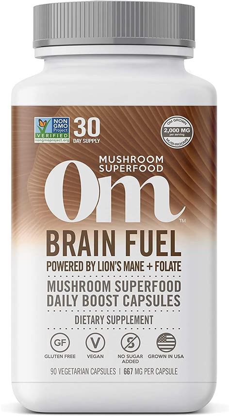 Amazon Om Mushroom Superfood Brain Fuel Mushroom Powder Capsules