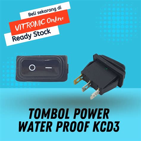 Jual Saklar Waterproof Pin On Off Tombol Rocker Water Proof Posisi