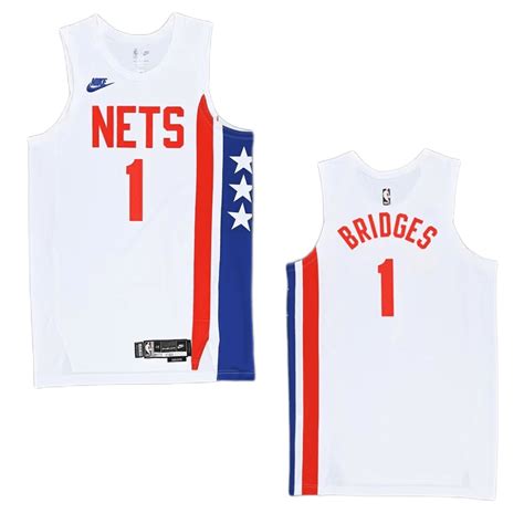 Brooklyn Nets Swingman Jersey Classic Edition White 2023 Mens Mikal