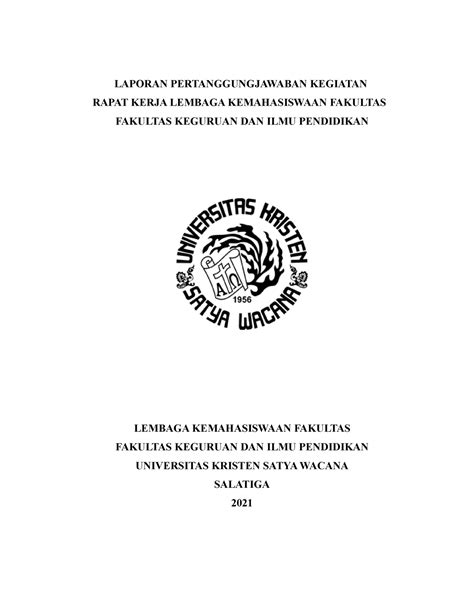 Rev Lpj Kegiatan Raker Laporan Pertanggungjawaban Kegiatan Rapat