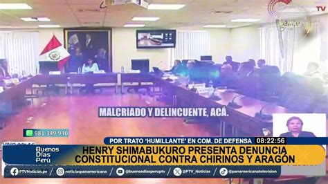 Shimabukuro Presenta Denuncia Constitucional Contra Patricia Chirinos Y