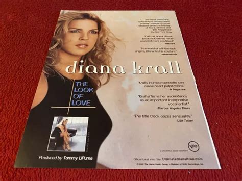 Framed Advert X Diana Krall The Look Of Love Album