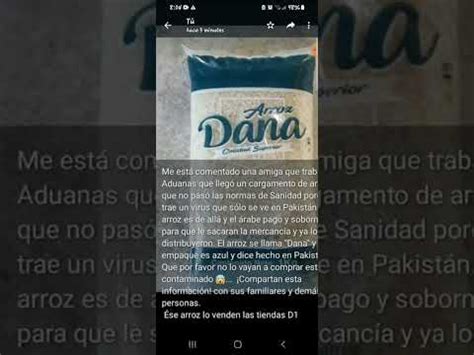 Alerta Con El Arroz Dana Youtube