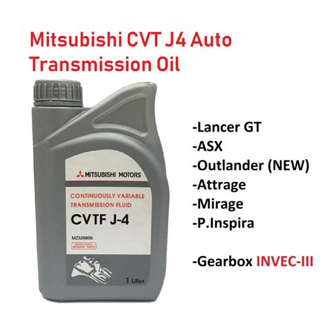Mitsubishi CVT J4 Auto Transmission Oil 1 Liter , Mitsubishi Motors ...