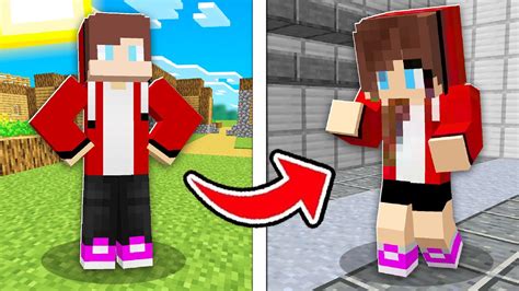 Jj Became A Girl In Minecraft Challenge Maizen Jj And Mikey Cash And