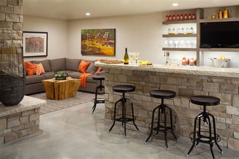 Home Basement Bar Designs