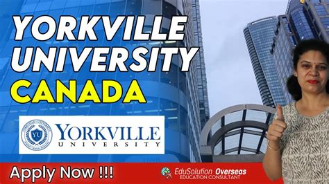 Apply For April 2023 Yorkville University CANADA Toronto Or