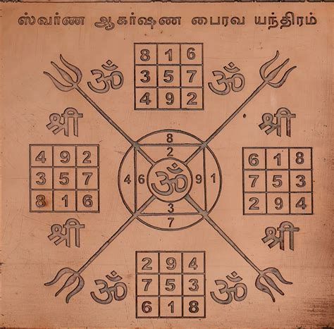 ஸவரண ஆகரஷண பரவ யநதரம Swarna Akarshana Bhairava Yantra Tamil