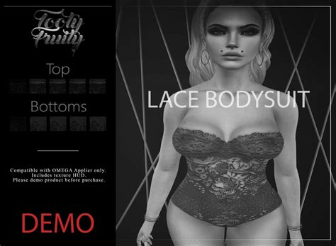 Second Life Marketplace Tooty Fruity Lace Bodysuit Demo